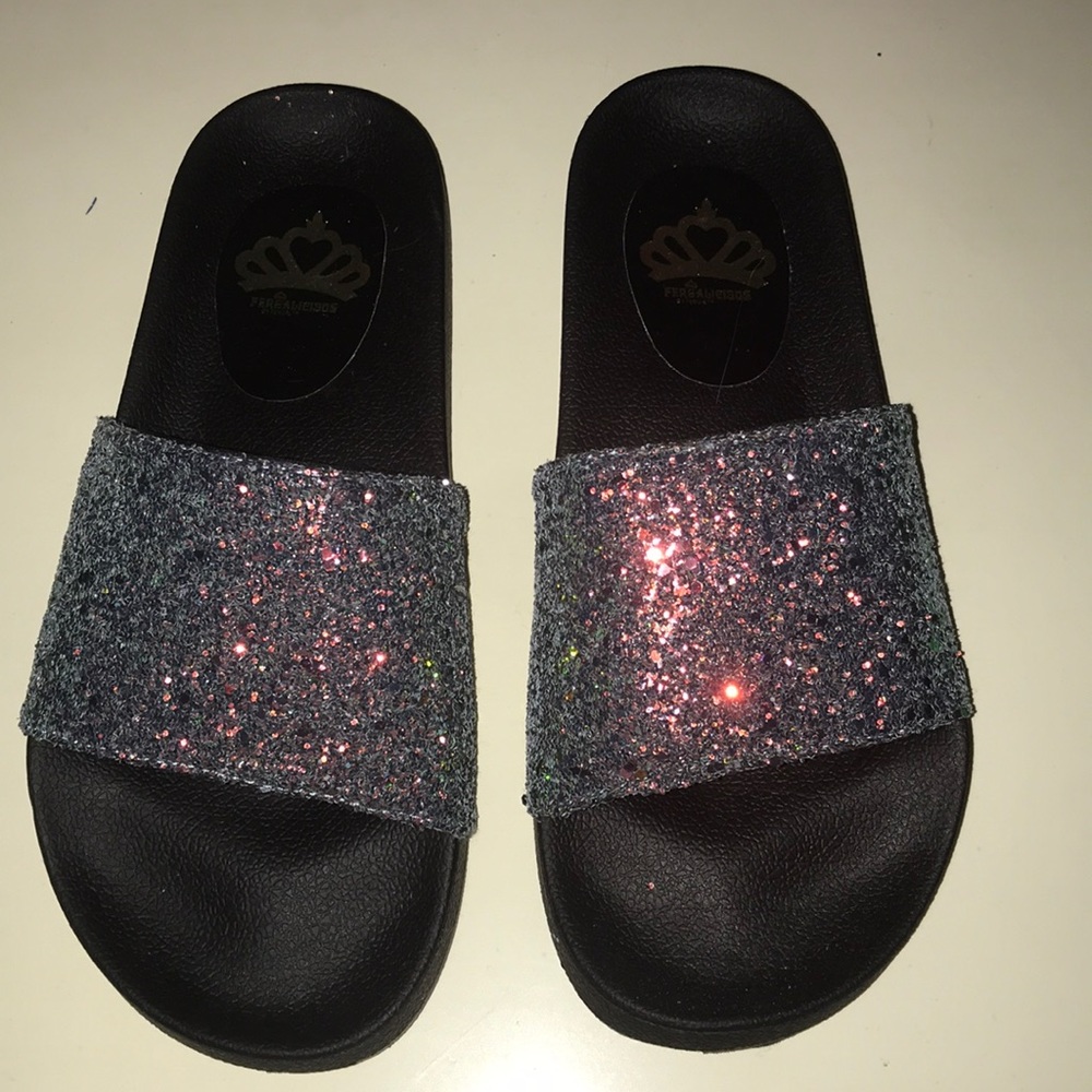sparkly rainbow slides
